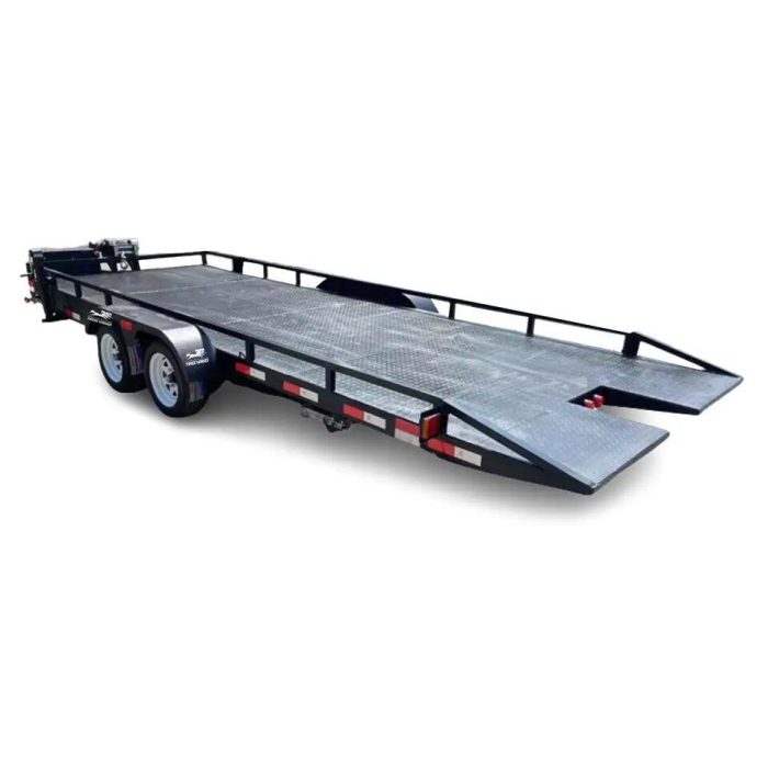 Heavy Duty Axle Ton Car Hauling Utility Trailer Durable Multi