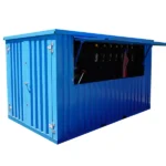 Container Pop Up 3×2 Meters Blue Ral 5012