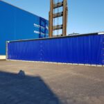 40′ Storage Container with Tarpaulin Wall – Flexible, Weatherproof Storage Solution