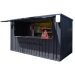 Shipping Container Bar 4×2 Meters Xl Black Ral 9005